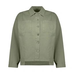 کت کتان زنانه تولید پاتن جامه می باشد. جنس کت صد در صد کتان (پنبه / نخ) می باشد. پارچه نیمه ضخیم قد 