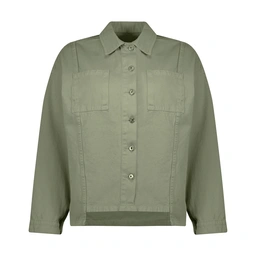 کت کتان زنانه تولید پاتن جامه می باشد. جنس کت صد در صد کتان (پنبه / نخ) می باشد. پارچه نیمه ضخیم قد 