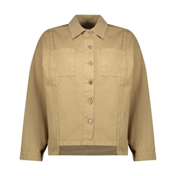 کت کتان زنانه تولید پاتن جامه می باشد. جنس کت صد در صد کتان (پنبه / نخ) می باشد. پارچه نیمه ضخیم قد 