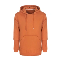 هودی مردانه نارنجی جنس پارچه صد در صد پنبه دورس سه نخ می باشد. داخل هودی براش خورده و گرم می باشد. آ