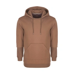 هودی مردانه آستین کشبافت جنس پارچه صد در صد پنبه دورس سه نخ می باشد. داخل هودی براش خورده و گرم می ب