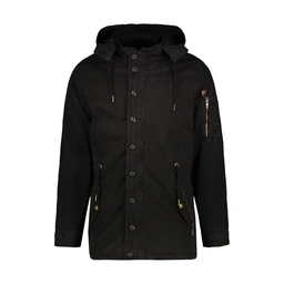 کاپشن کتان مردانه تولید پاتن جامه می باشد. کاپشن از جنس کتان (پنبه) بوده داخل خزدار (رنگ سفید) می با