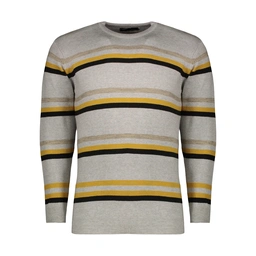 بافت یقه گرد راه راه مردانه تولید پاتن جامه می باشد. جنس بافت اکریلیک / پنبه می باشد. پارچه نیمه سبک