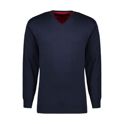 بافت یقه هفت سرمه ای مردانه تولید پاتن جامه می باشد. جنس بافت صد در صد پنبه می باشد.پارچه با تراکم ب