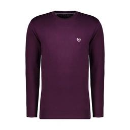 بافت یقه گرد مردانه رنگ بنفش تولید پاتن جامه می باشد. جنس بافت صد در صد پنبه می باشد.پارچه با تراکم 