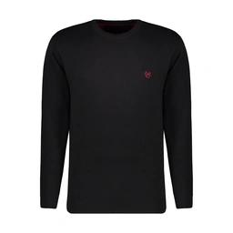 بافت یقه گرد مردانه رنگ مشکی تولید پاتن جامه می باشد. جنس بافت صد در صد پنبه می باشد.پارچه با تراکم 