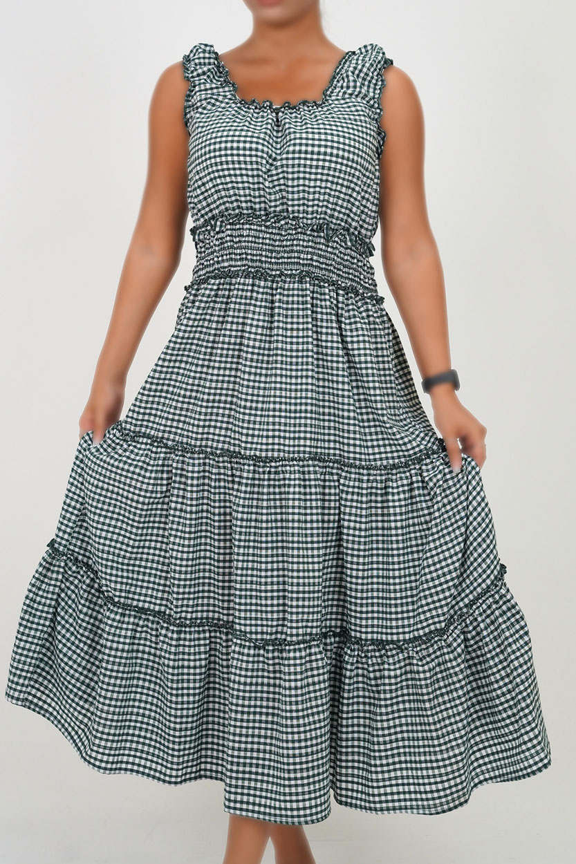 پیراهن بلند نخی زنانه