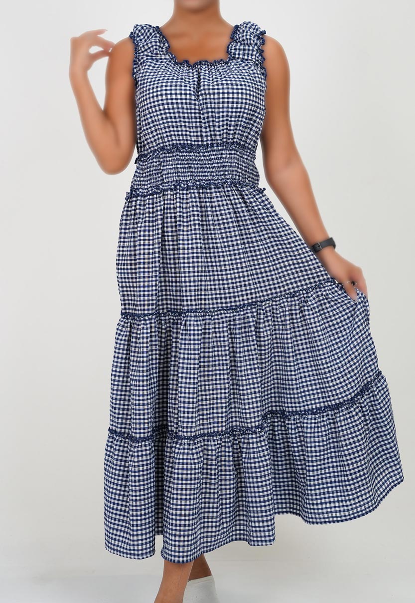 پیراهن بلند نخی زنانه