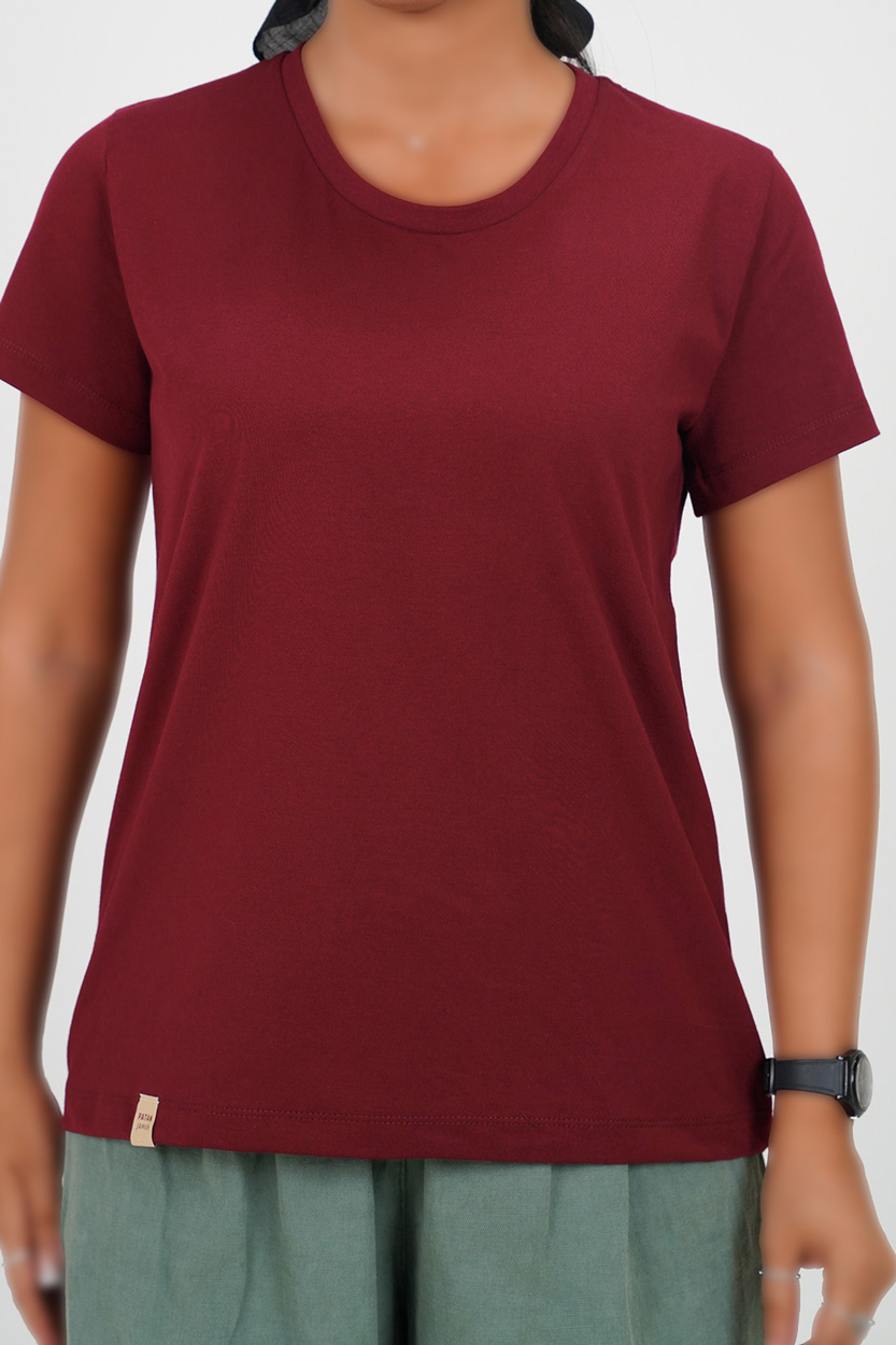 تیشرت آستین کوتاه ساده زنانه