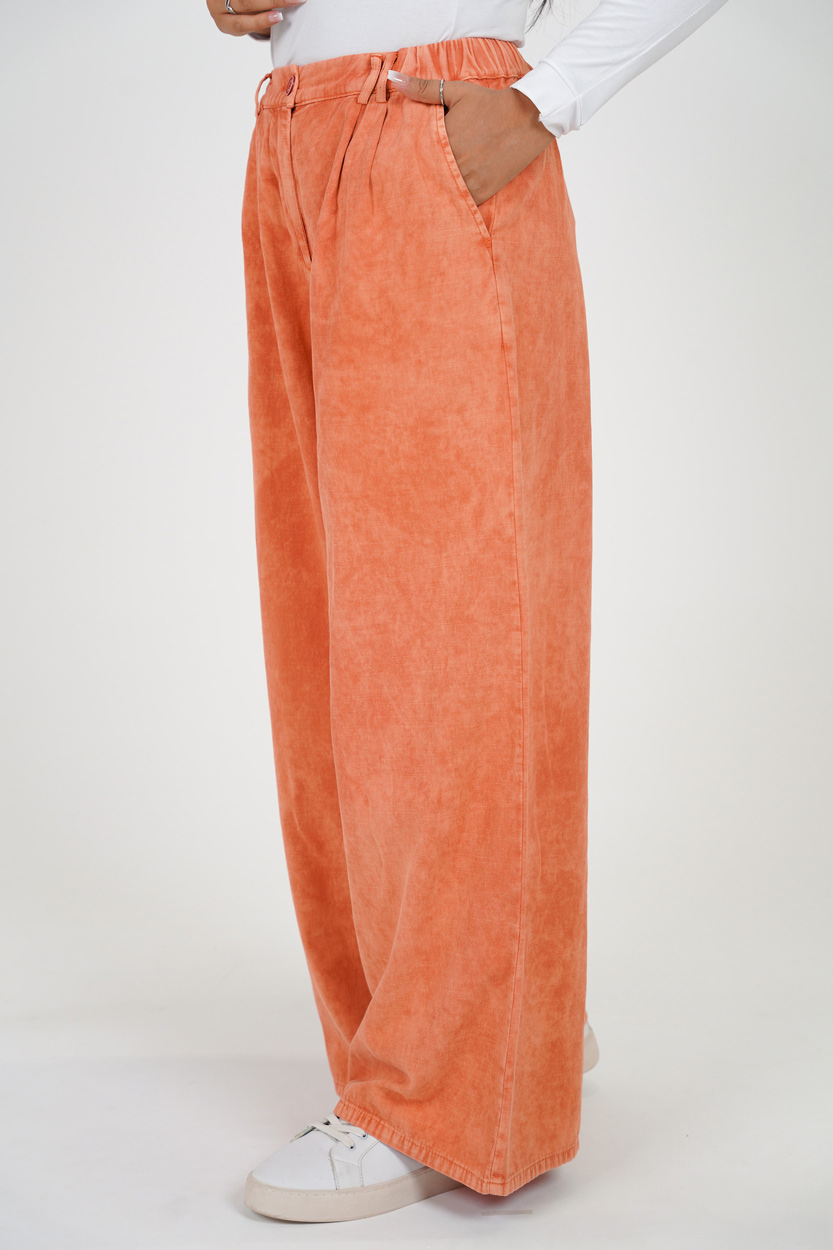 شلوار کتان زنانه مدل فول بگی