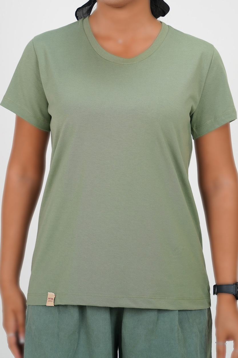 تیشرت آستین کوتاه ساده زنانه