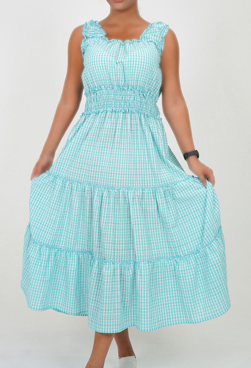 پیراهن بلند نخی زنانه