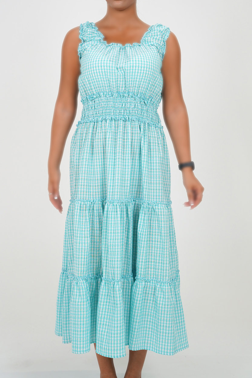 پیراهن بلند نخی زنانه