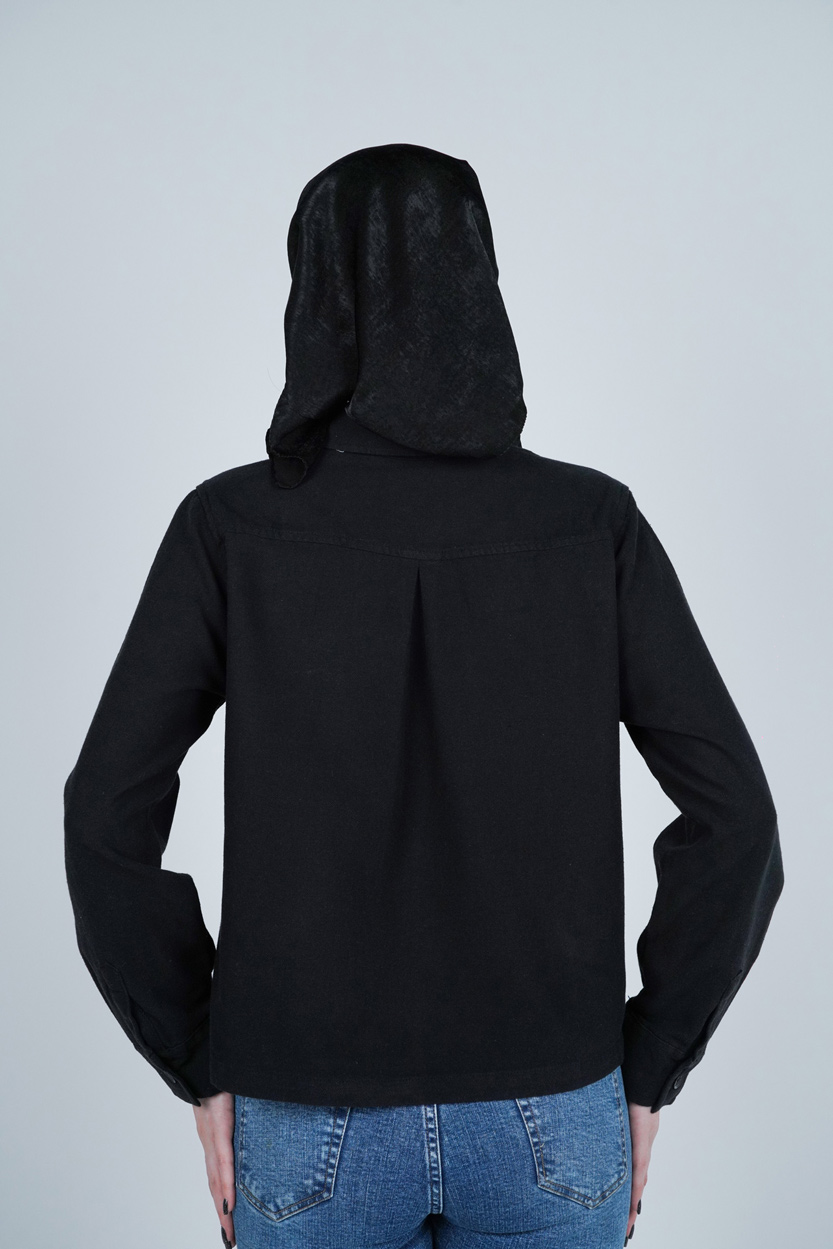 شومیز یقه برگردان کوتاه زنانه