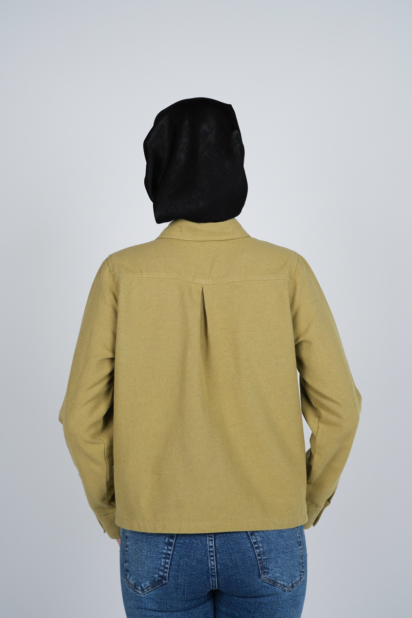 شومیز یقه برگردان کوتاه زنانه