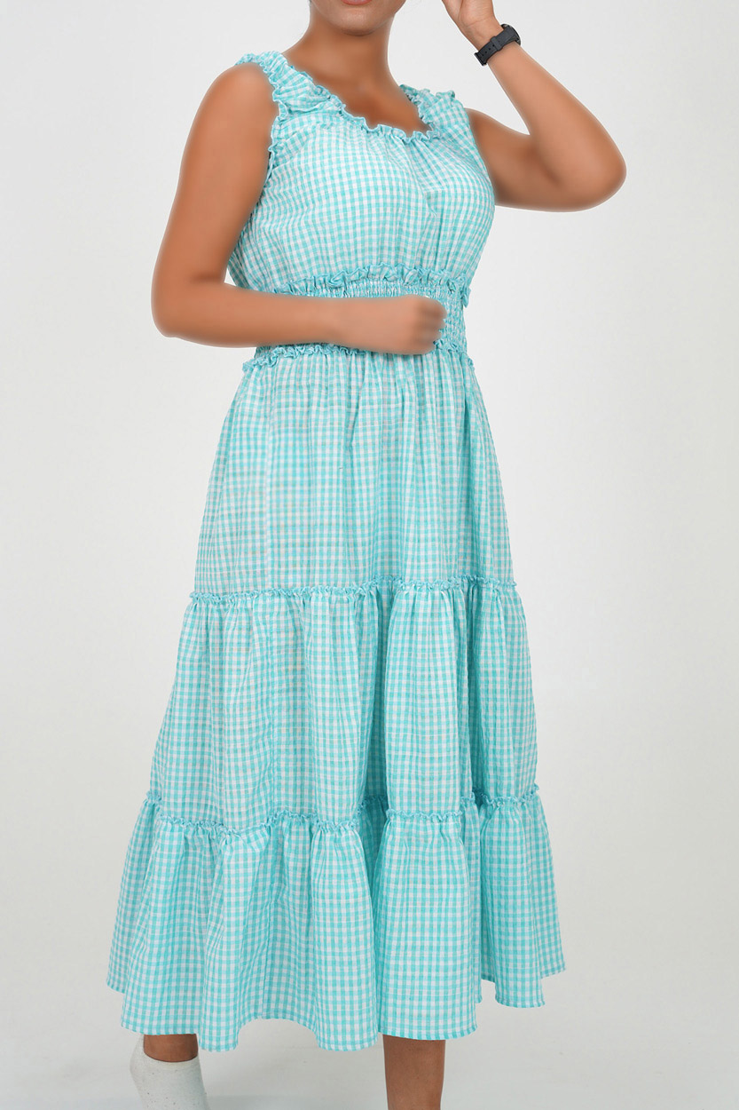 پیراهن بلند نخی زنانه