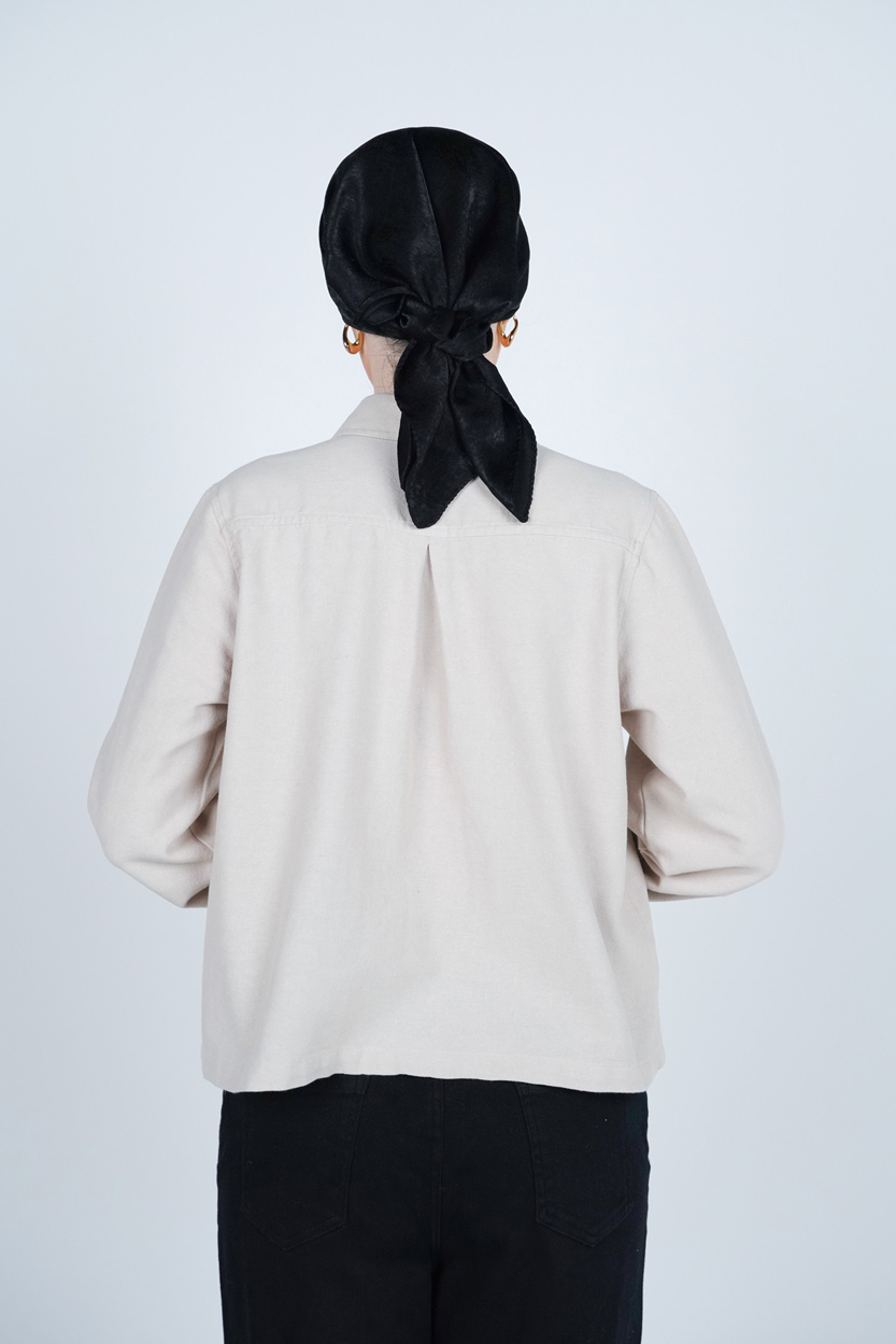 شومیز یقه برگردان کوتاه زنانه