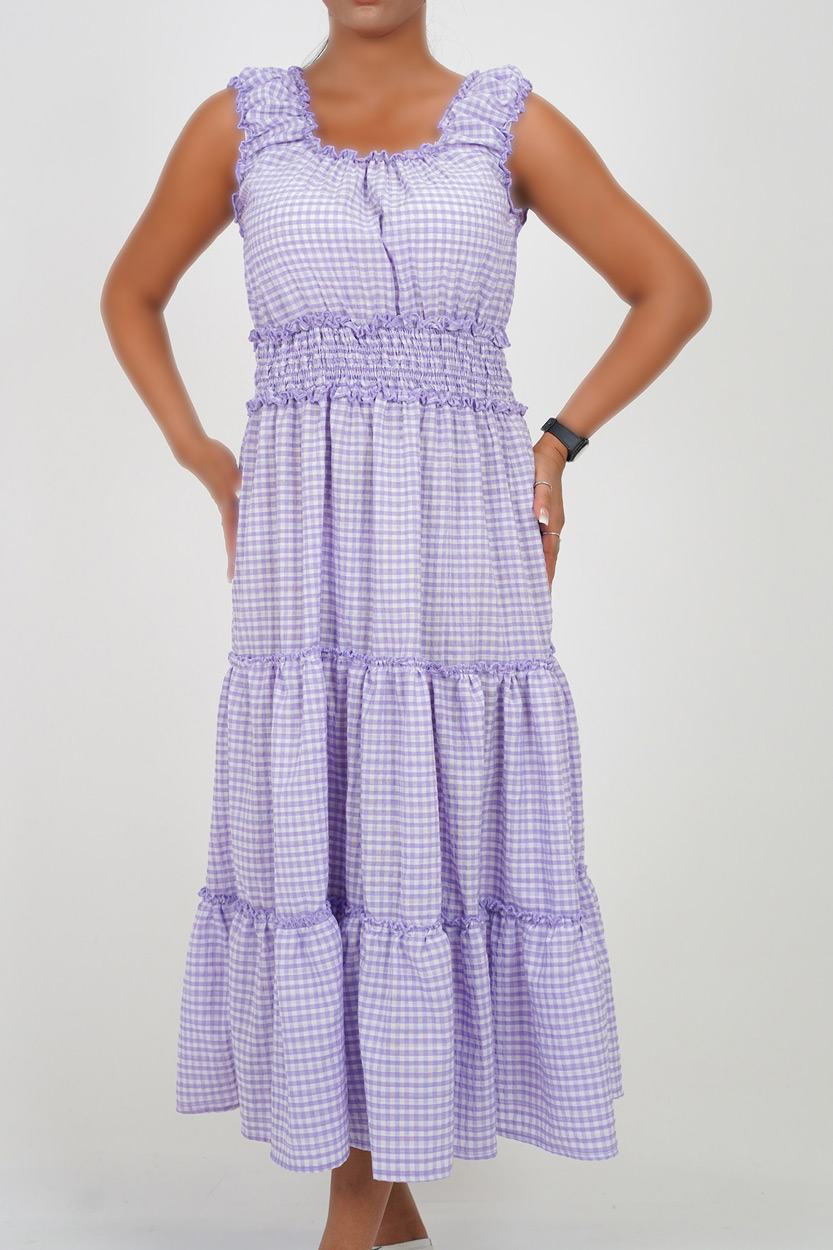 پیراهن بلند نخی زنانه