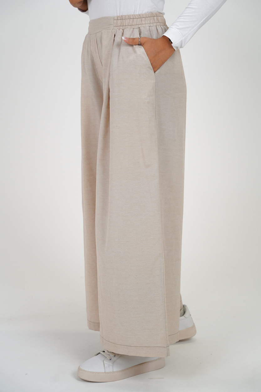 دامن شلواری کتان زنانه