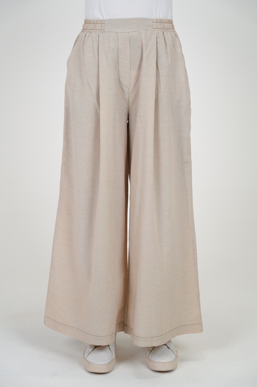 دامن شلواری کتان زنانه