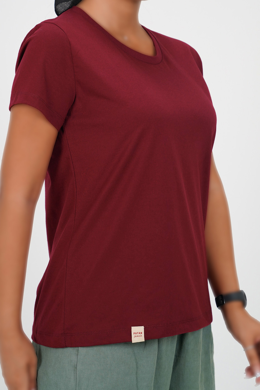 تیشرت آستین کوتاه ساده زنانه