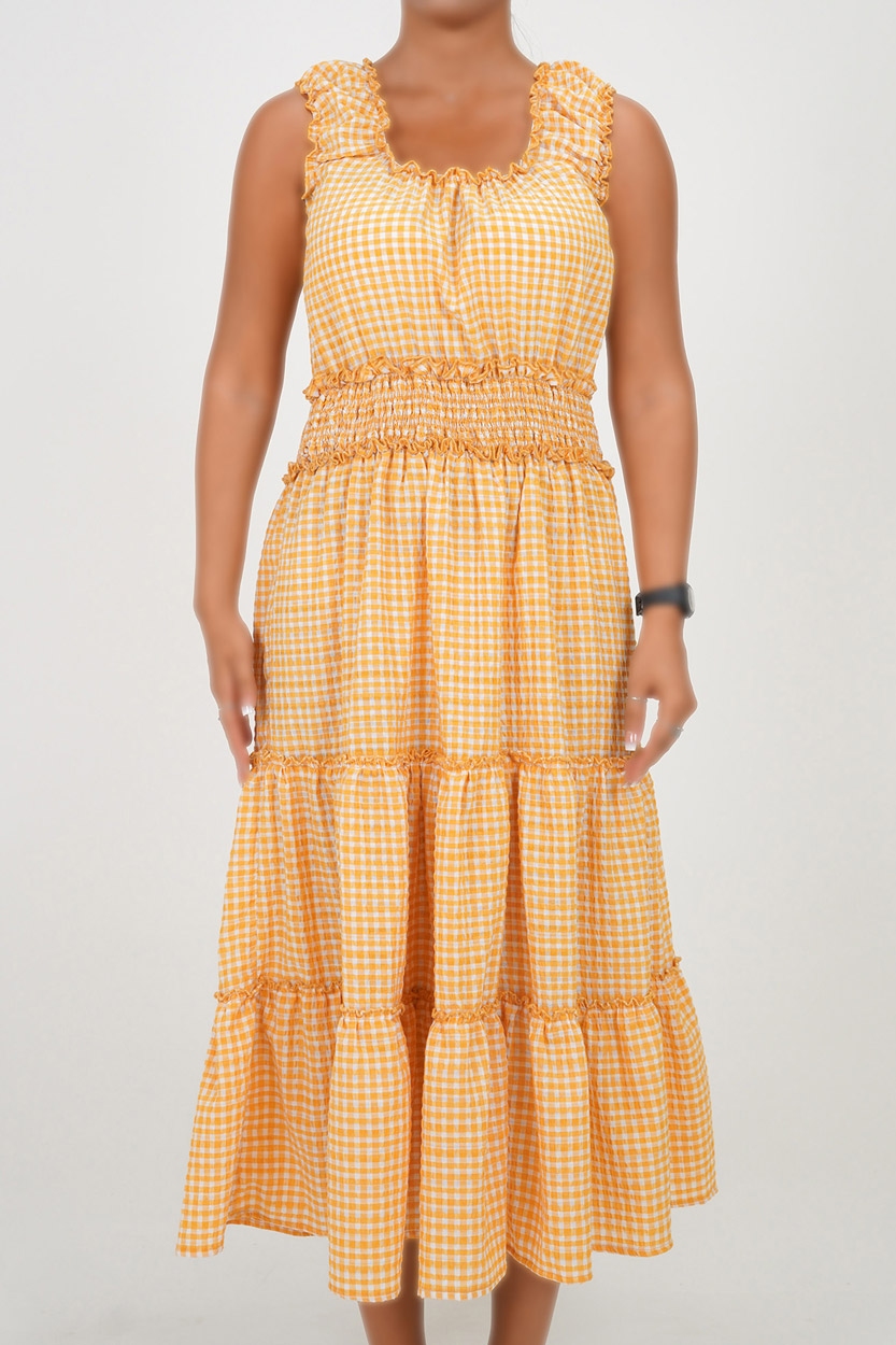 پیراهن بلند نخی زنانه