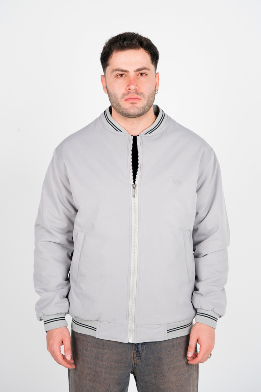 کاپشن کتان یقه ایستاده مردانه