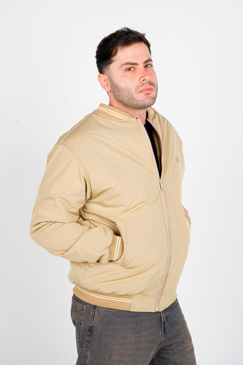 کاپشن کتان یقه ایستاده مردانه