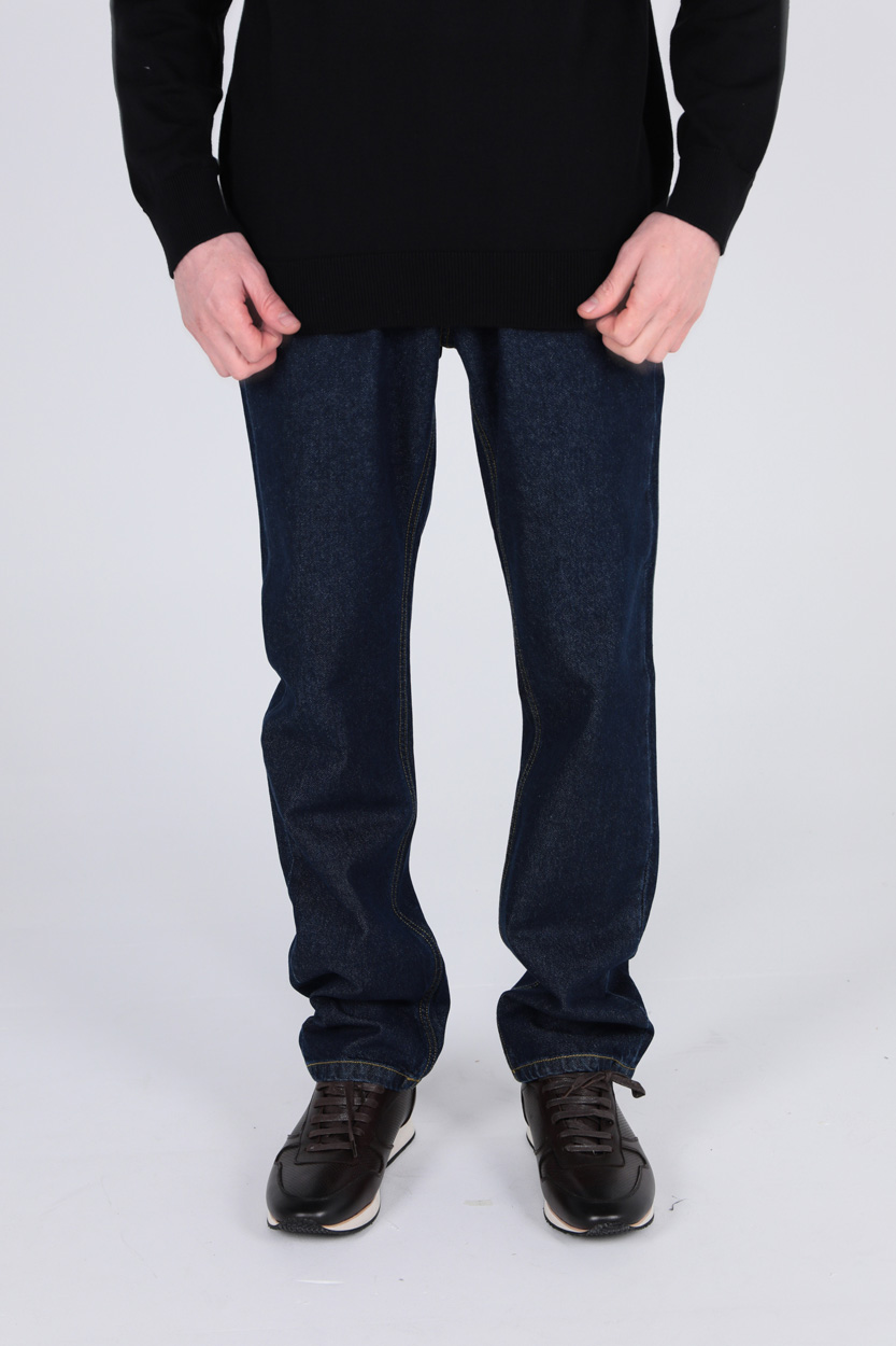 شلوار جین مردانه مدل راسته سرمه ای