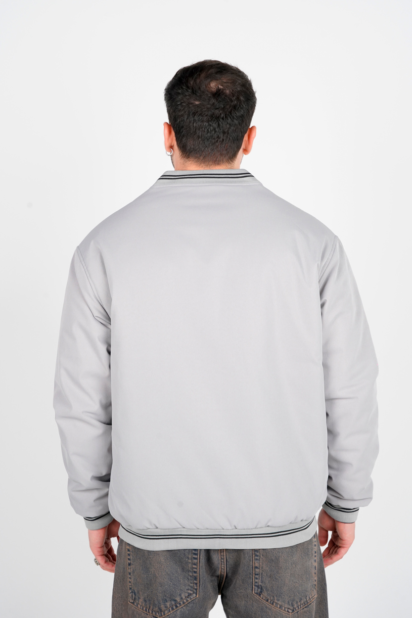 کاپشن کتان یقه ایستاده مردانه