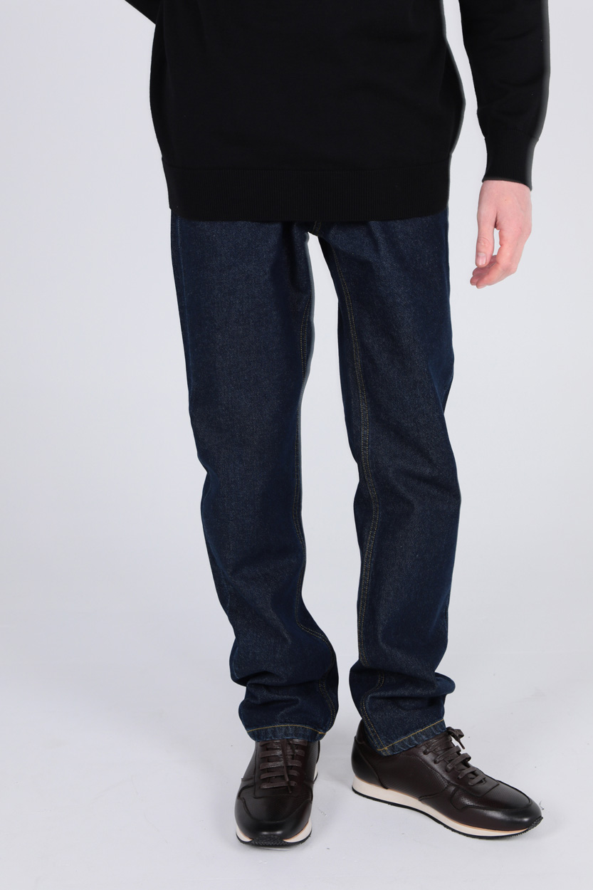 شلوار جین مردانه مدل راسته سرمه ای