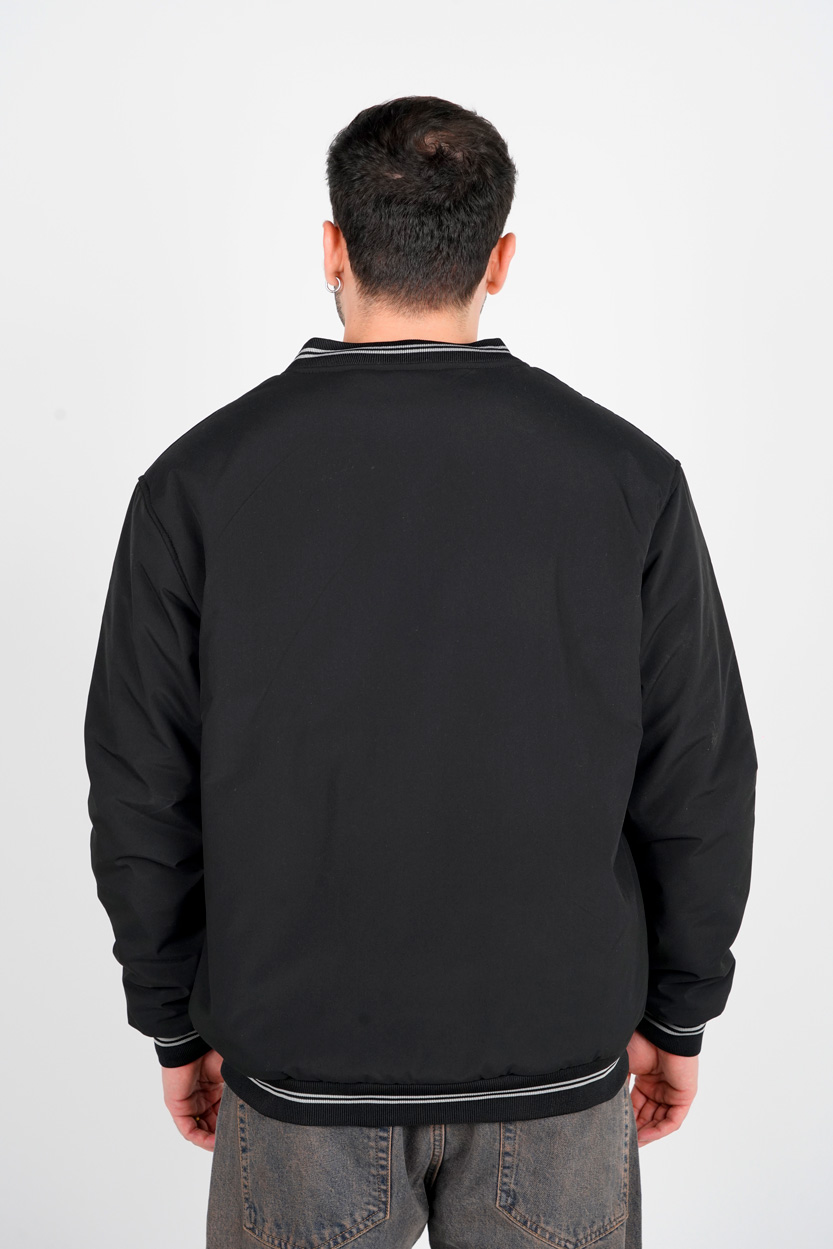 کاپشن کتان یقه ایستاده مردانه